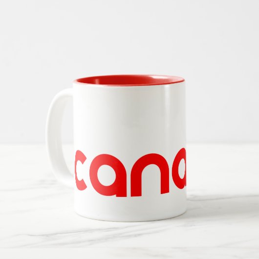 Kanada Zweifarbige Tasse (Vorderseite Links)