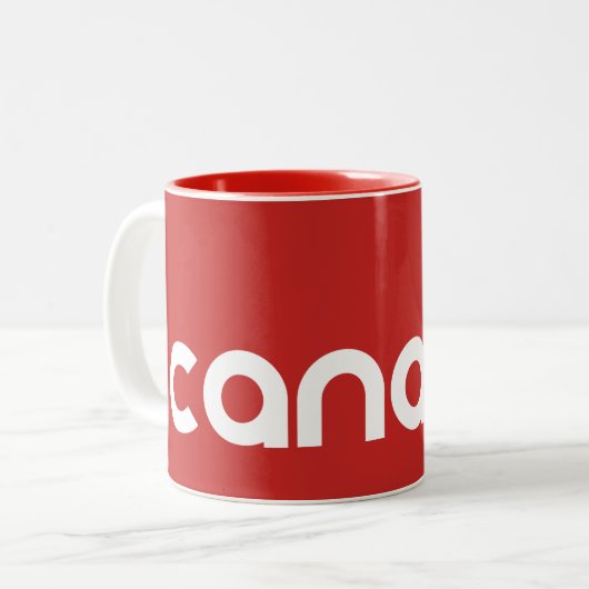 Kanada Zweifarbige Tasse (Vorderseite Links)