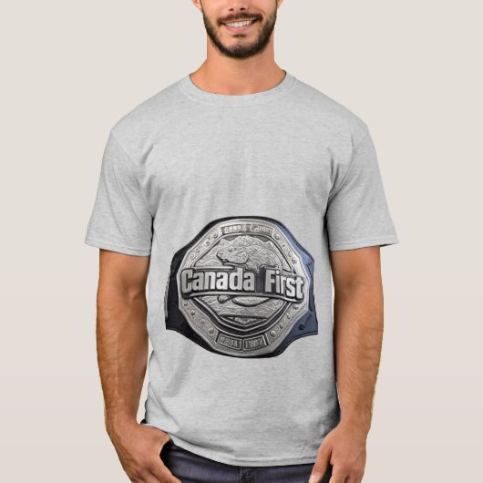 KANADAFIRST CHAMPION BELT T-Shirt (Vorderseite)