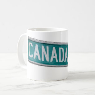KANADAFIRST STREET SIGN KAFFEETASSE