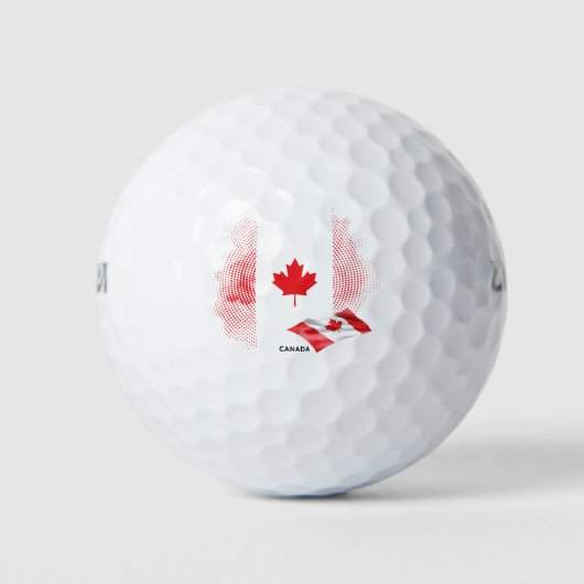 Kanadaflagge Golfball (Vorderseite)