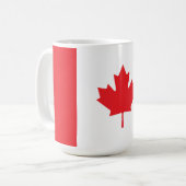 Kanadaflagge Kaffeetasse (Vorderseite Links)