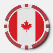 Kanadaflagge Pokerchips (Vorderseite)