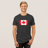 KANADAFLAGGE Tri-Blend SHIRT (Vorderseite voll)