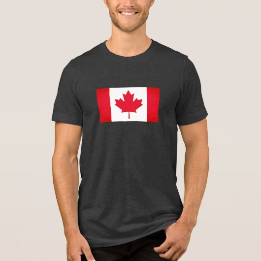 KANADAFLAGGE Tri-Blend SHIRT (Vorderseite)