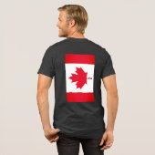 KANADAFLAGGE Tri-Blend SHIRT (Rückseite voll)