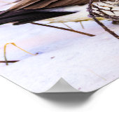 Kanadagans im Schnee Poster (Ecke)