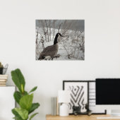 Kanadagans im Schnee Poster (Heimbüro)