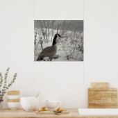 Kanadagans im Schnee Poster (Küche)