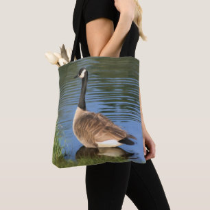 Kanadagans im Wasser-Ölgemälde Tasche
