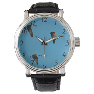Kanadagänse im Flug  Armbanduhr