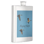 Kanadagänse im Flug Flachmann (Rechts)