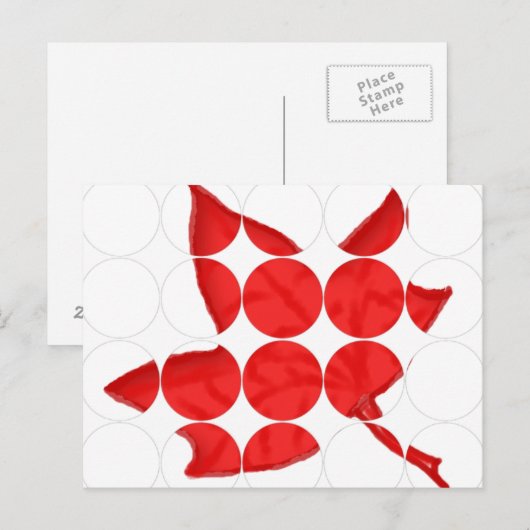 Kanadaischer Leaf Postkarte (Vorne/Hinten)