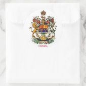 Kanadaischer Wappen-Rundkleber Runder Aufkleber (Tasche)