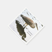 Kanadareiher (Ardea herodias) Serviette (Ecke)