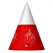 Kanadas 150. Ahornblatt u. Feuerwerks-Feier Partyhütchen (Links)