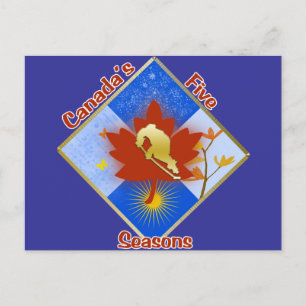 Kanadas 5 Seasons Postkarte