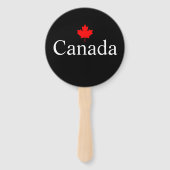 Kanadas benutzerdefinierter Text mit Rotblätterspi Fächer (Rückseite)