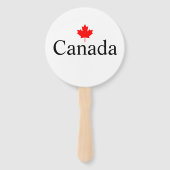 Kanadas benutzerdefinierter Text mit Rotblätterspi Fächer (Vorderseite)