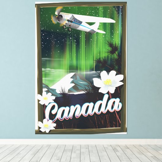 Kanadas Bergreisepulver Leinwanddruck (Insitu (Holzboden))