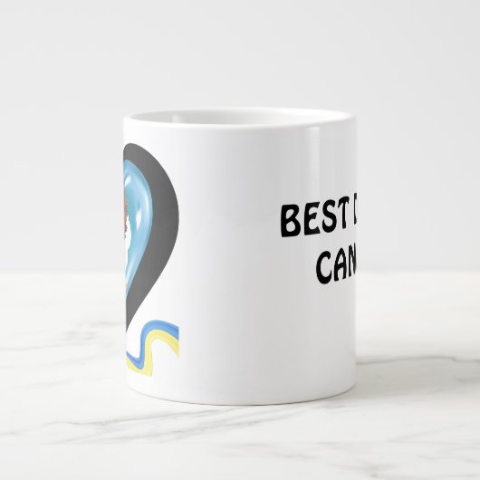 Kanadas Bester Vater, individualisiertes Geschenk Jumbo-Tasse (Vorderseite)