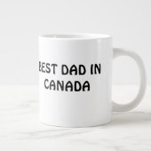 Kanadas Bester Vater, individualisiertes Geschenk Jumbo-Tasse (Rechts)