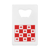 Kanadas Farbe des roten Ahornblattes Geldbeutel Flaschenöffner (Rückseite)