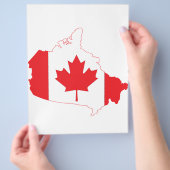 Kanadas Flag Karte (Hand)