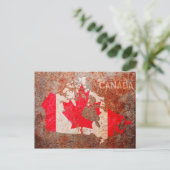 Kanadas-Flagge Postkarte (Stehend Vorderseite)