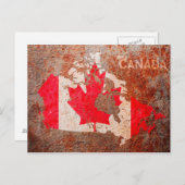 Kanadas-Flagge Postkarte (Vorne/Hinten)