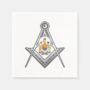 Kanadas Freimaurerzeichen Serviette