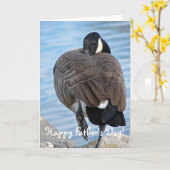 Kanadas Gans, glücklicher Vater-Tag! Karte (Gelbe Blume)