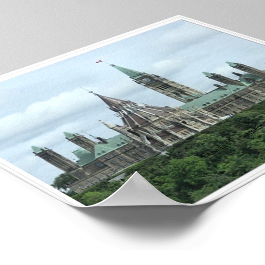 Kanadas Gebäude im Parlament Poster (Ecke)