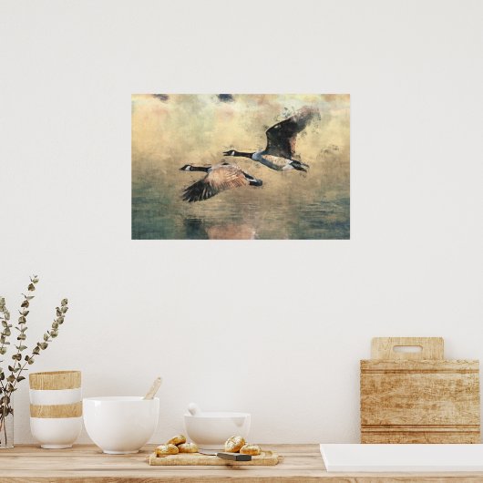 Kanadas Geese Poster (Küche)