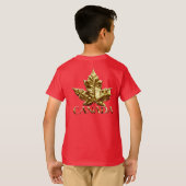 Kanadas Kanada T - Shirt Custom Team Canada Kid Sh (Schwarz voll)