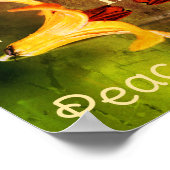 Kanadas Lily Abstrakte inspirierende Worte Poster (Ecke)