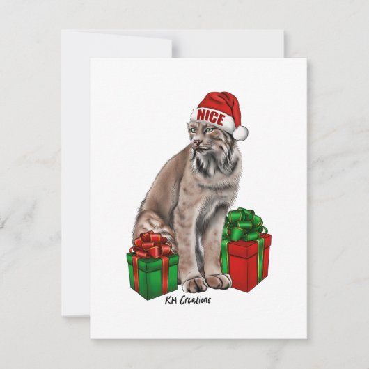 Kanadas Luchs - Urlaubskarte Feiertagskarte (Vorderseite)