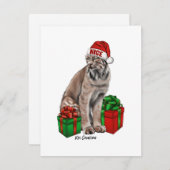 Kanadas Luchs - Urlaubskarte Feiertagskarte (Vorne/Hinten)