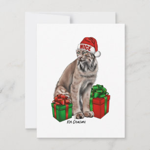 Kanadas Luchs - Urlaubskarte Feiertagskarte