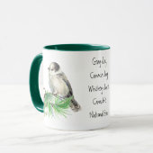 Kanadas National Bird Gray Jay, Whiskey Jack Tasse (Vorderseite Links)