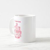 Kanadas nationales Emblem Kaffeetasse (Vorderseite Links)