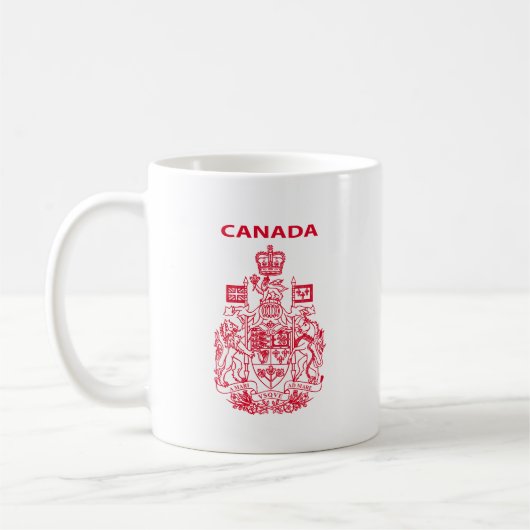 Kanadas nationales Emblem Kaffeetasse (Links)