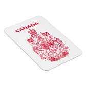 Kanadas nationales Emblem Magnet (Rechte Seite)