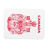 Kanadas nationales Emblem Magnet (Horizontal)