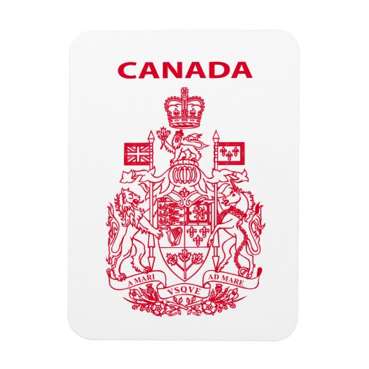 Kanadas nationales Emblem Magnet (Vertikal)