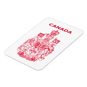 Kanadas nationales Emblem Magnet (Linke Seite)
