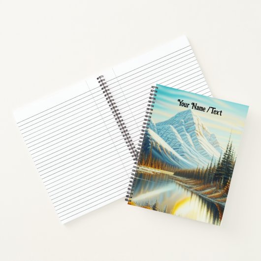 Kanadas Naturlandschaft - Atemberaubende Bergkunst Notizblock (Innenseite)