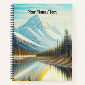 Kanadas Naturlandschaft - Atemberaubende Bergkunst Notizblock (Vorderseite)