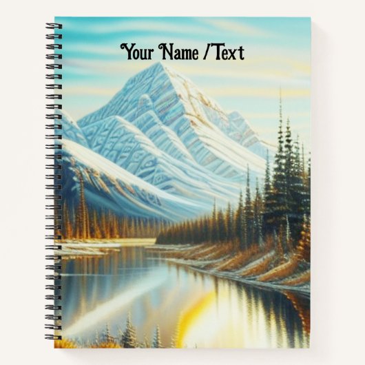 Kanadas Naturlandschaft - Atemberaubende Bergkunst Notizblock (Vorderseite)