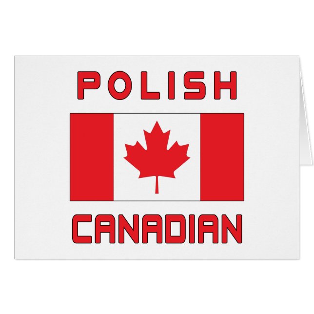 Kanadas polnische kanadische Flagge (Vorderseite (Horizontal))